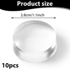 Ten pieces of 2.8 centimeter silicone stamping replacement heads