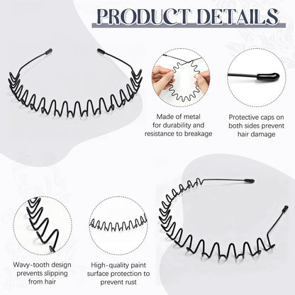 Zaszo unisex spring hair hoop showing flexibility and fit