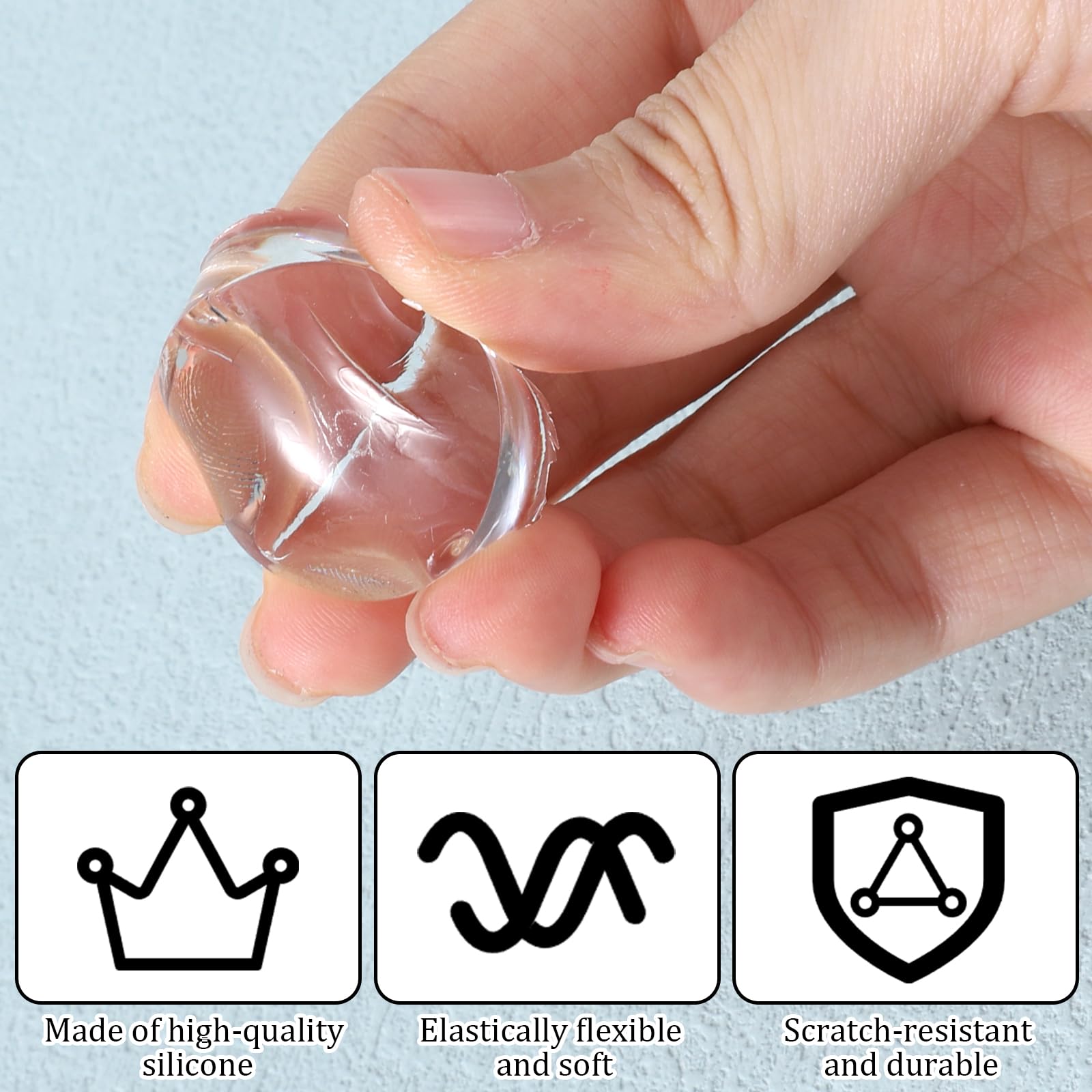 Using clear silicone stamper for DIY French manicure tips