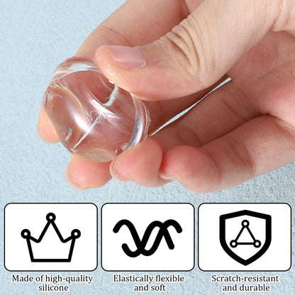 Using clear silicone stamper for DIY French manicure tips