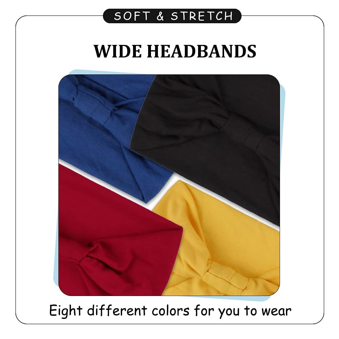 Variety of 8 unique patterned sports headbands