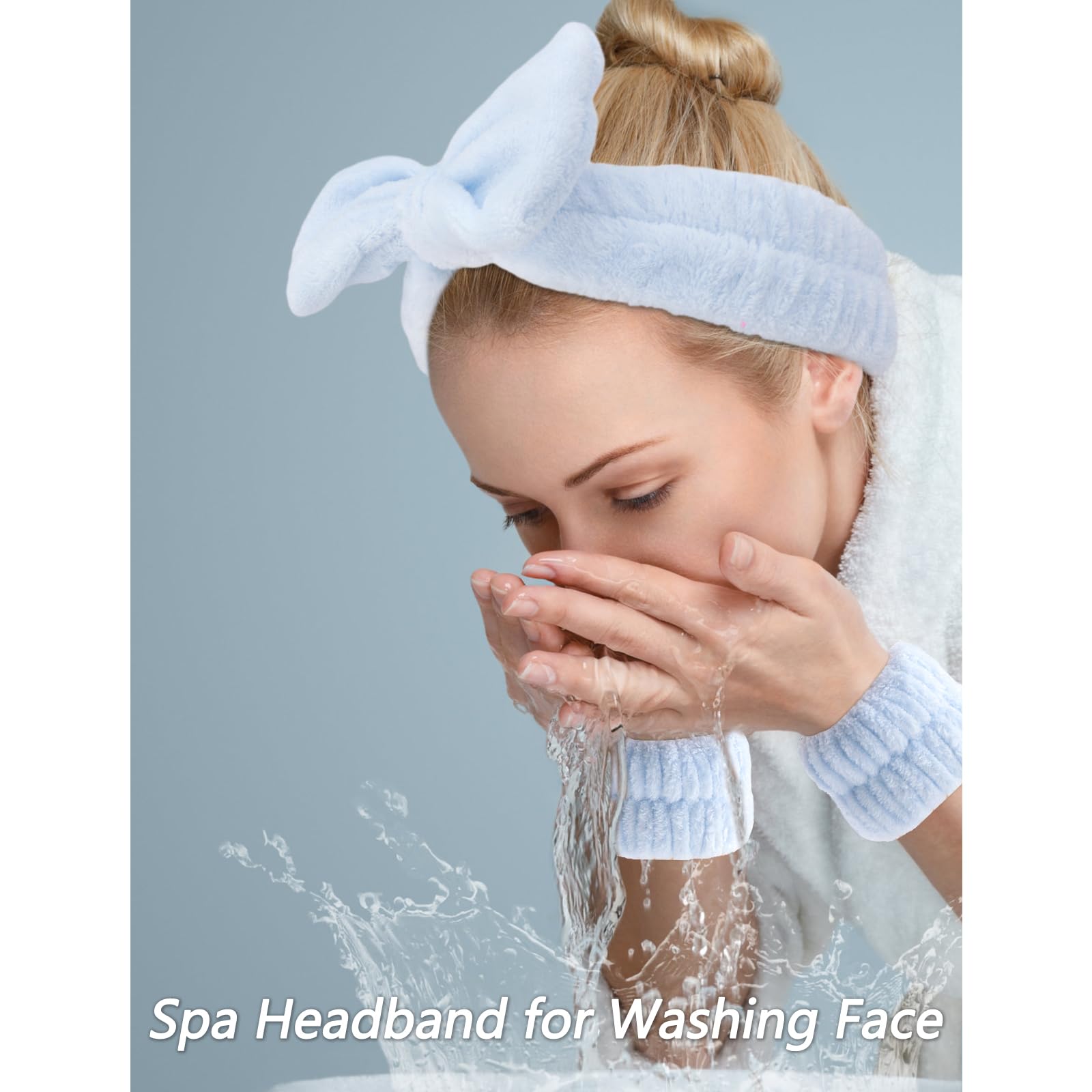 Chanaco spa headband set for makeup and face washing
