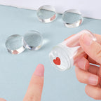 Clear jelly stamper heads in original packaging