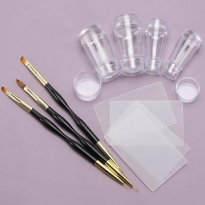Professional DIY manicure tools for French tips and nail art