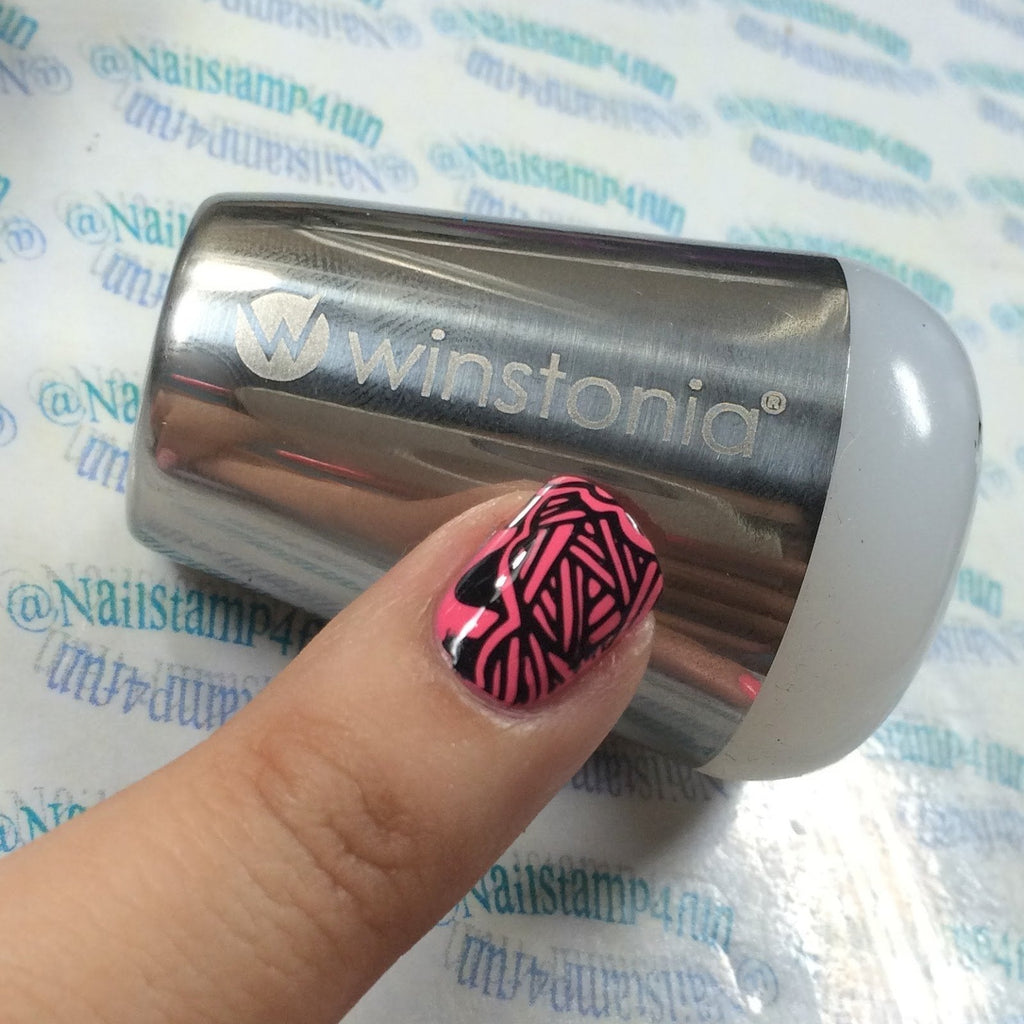 Top view of the soft marshmallow silicone nail stamper surface