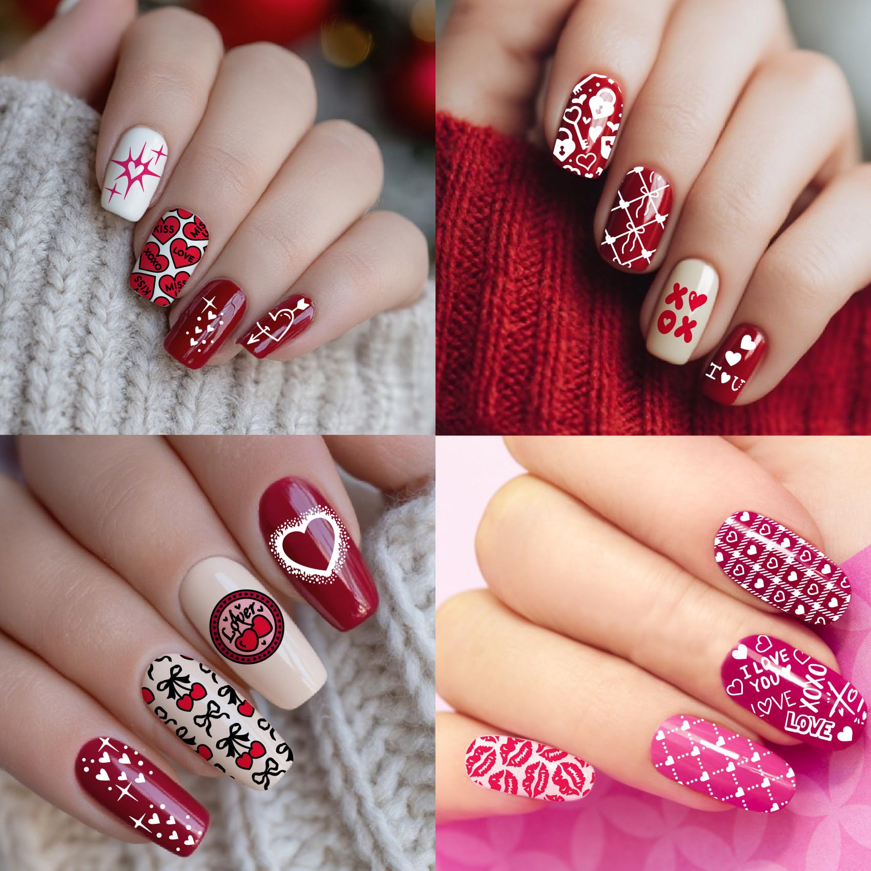 Detailed engraving on Arbuya romantic nail stamping templates