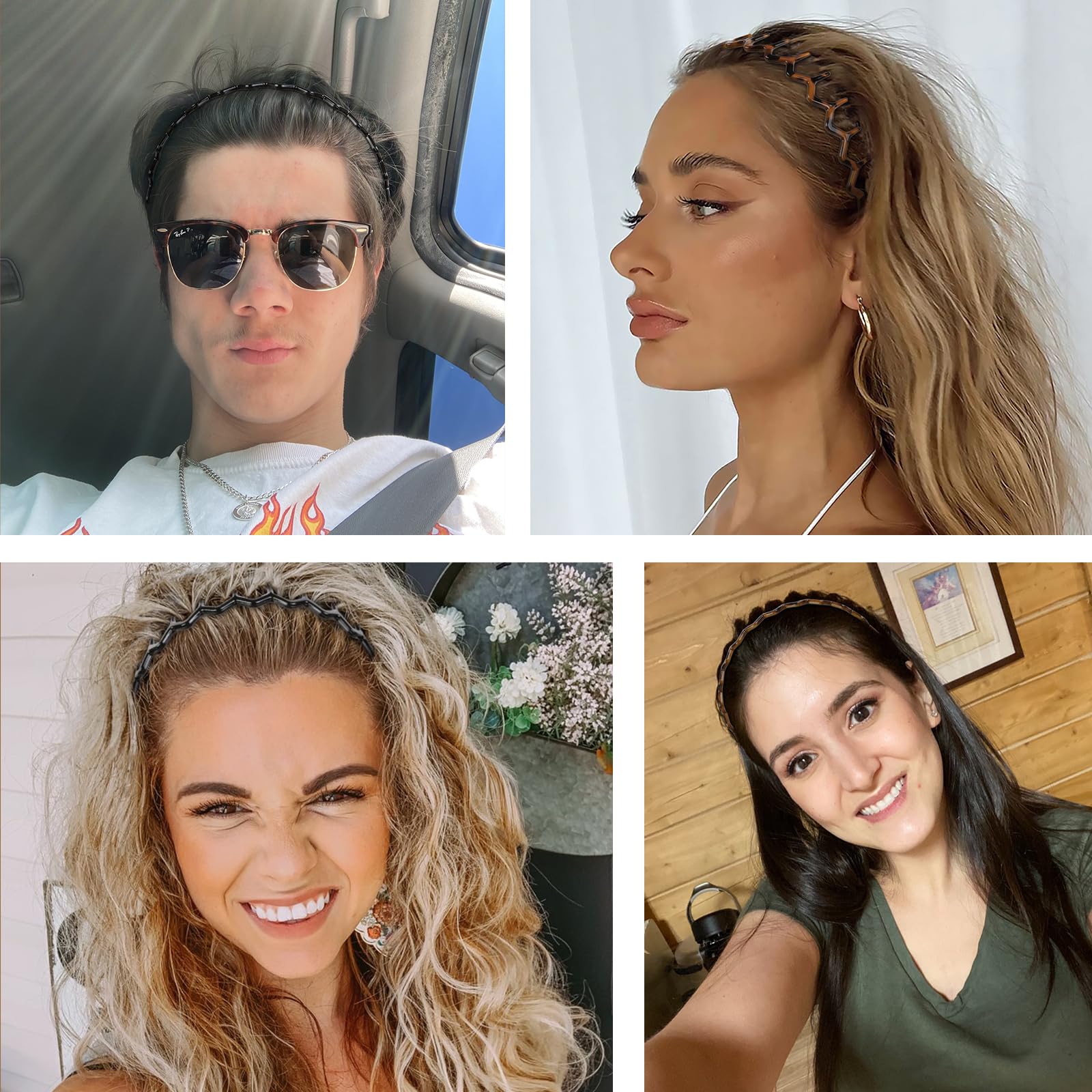 Wovowovo hair bands for men and women daily use