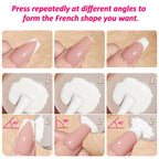 Using acrylic scraper to clean nail stamping plate.