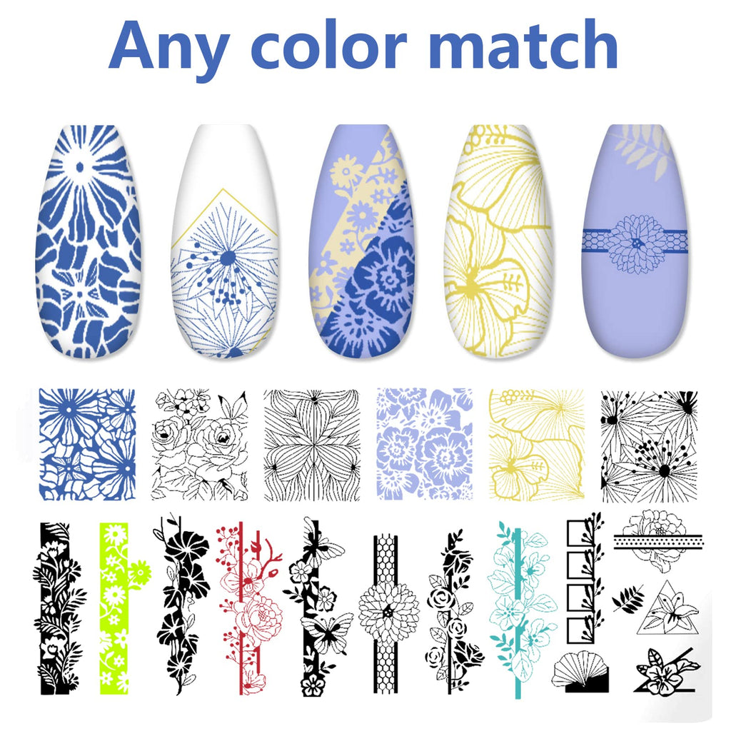 Nail art demonstration using LoveOurHome stamping kit