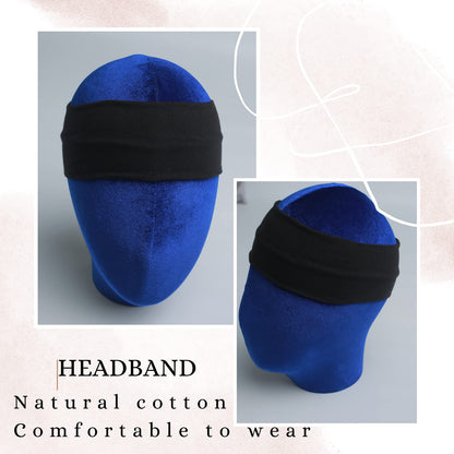 Athlete wearing Mlmomvme sweat-wicking headband during running