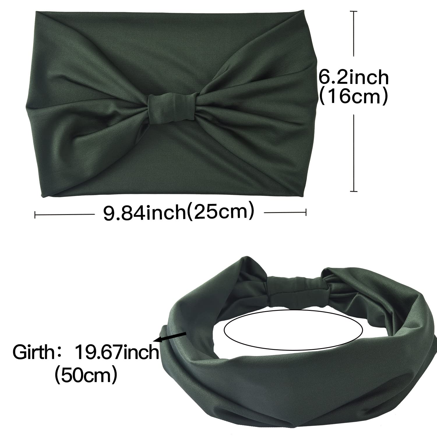 Yeshan pack of 6 boho headbands displayed