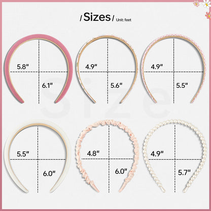 Side profile of decorative pearl headband accessory