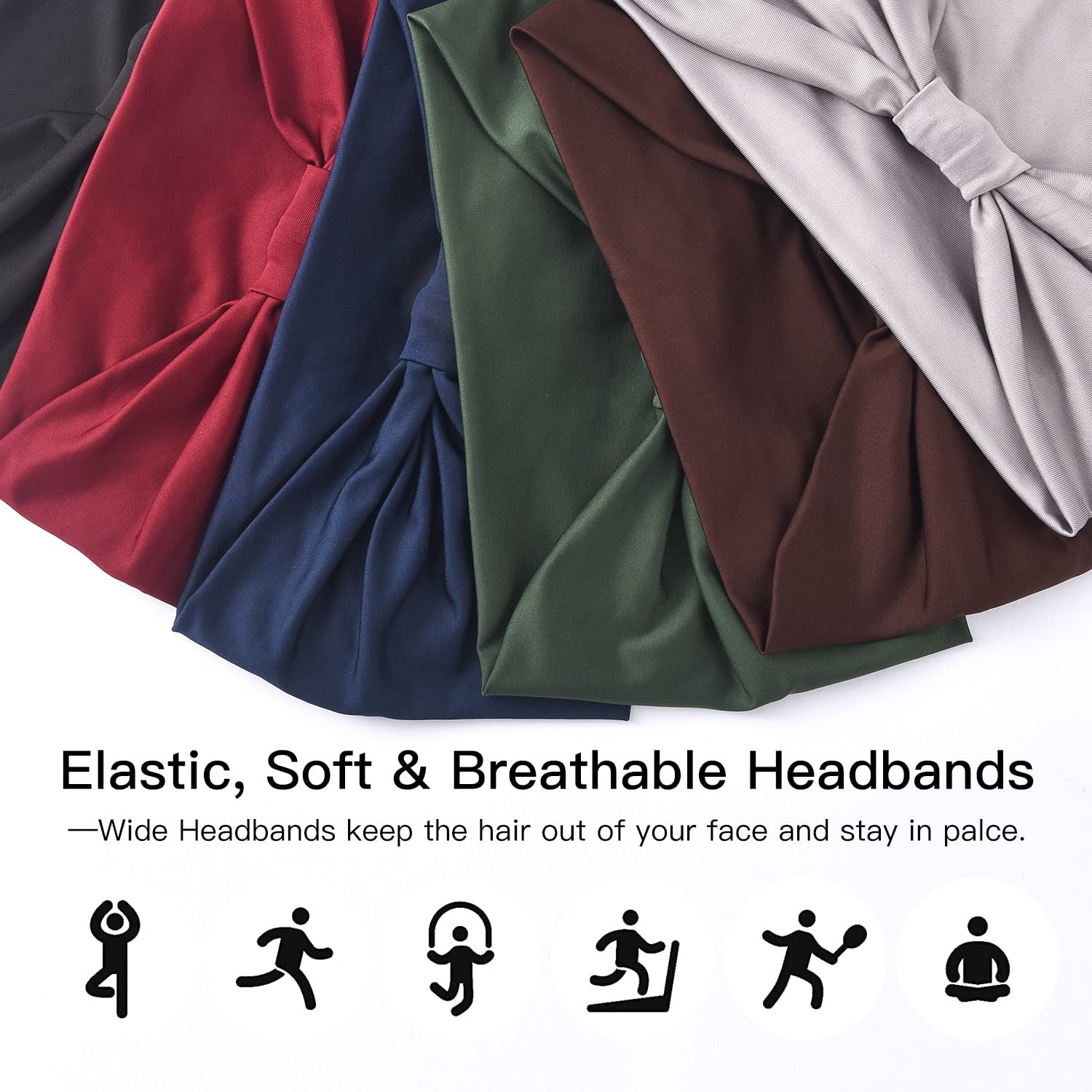 Yeshan elastic workout hair bands for yoga