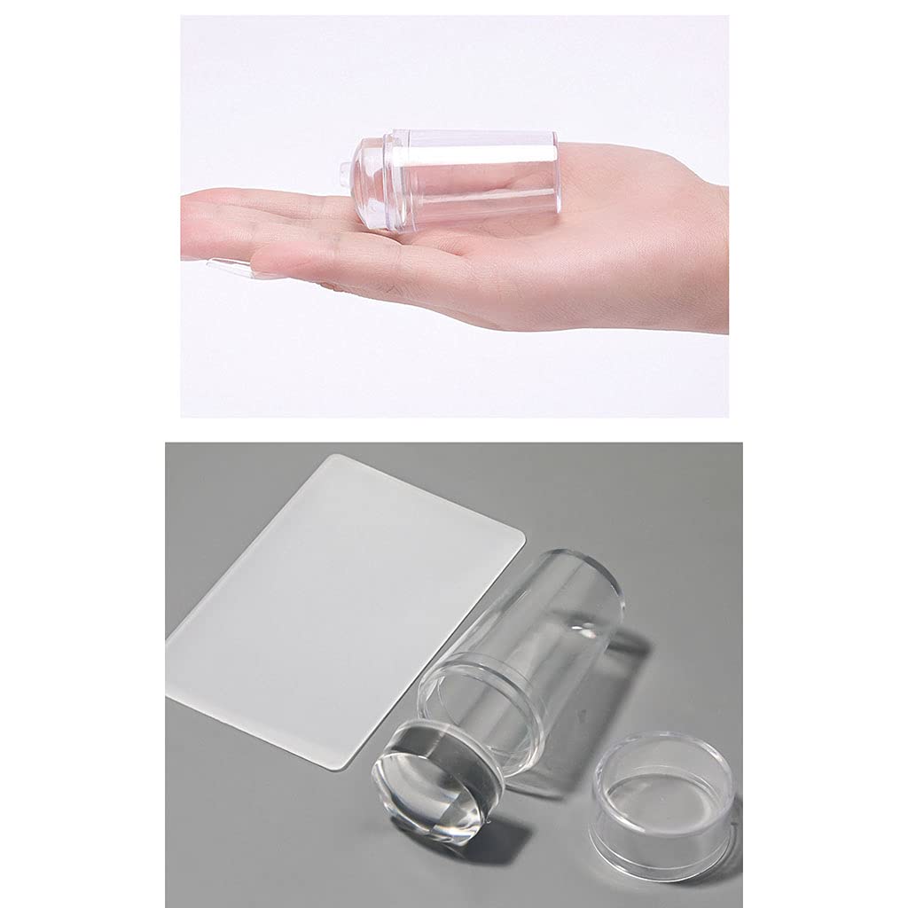 Side view of Lily Brown transparent nail stamper