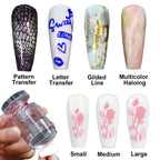 Transparent nail stamping tool kit with acrylic scraper