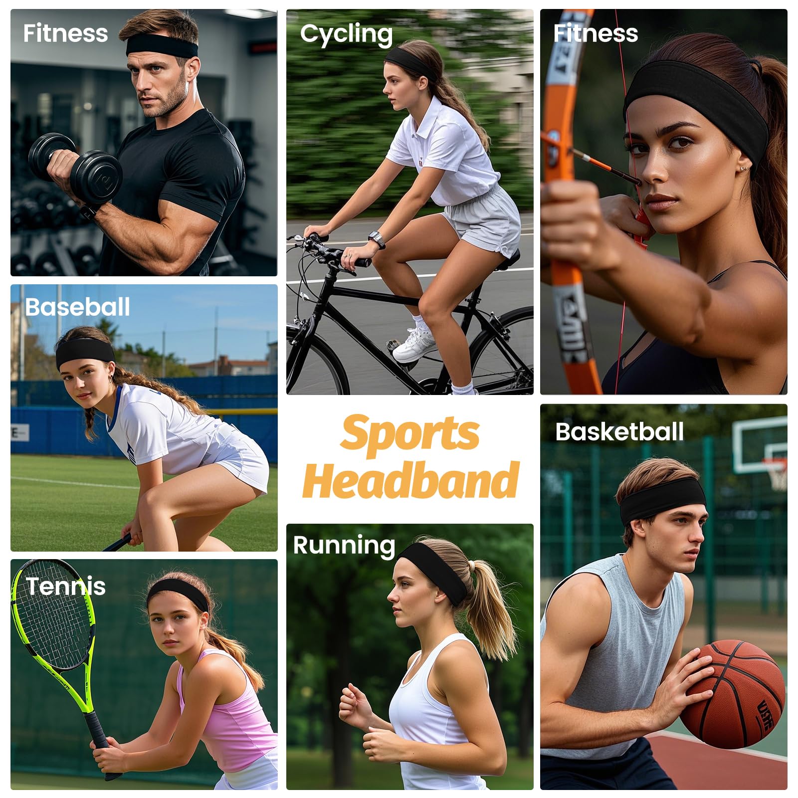 HSEM sports headband used for daily activities and yoga