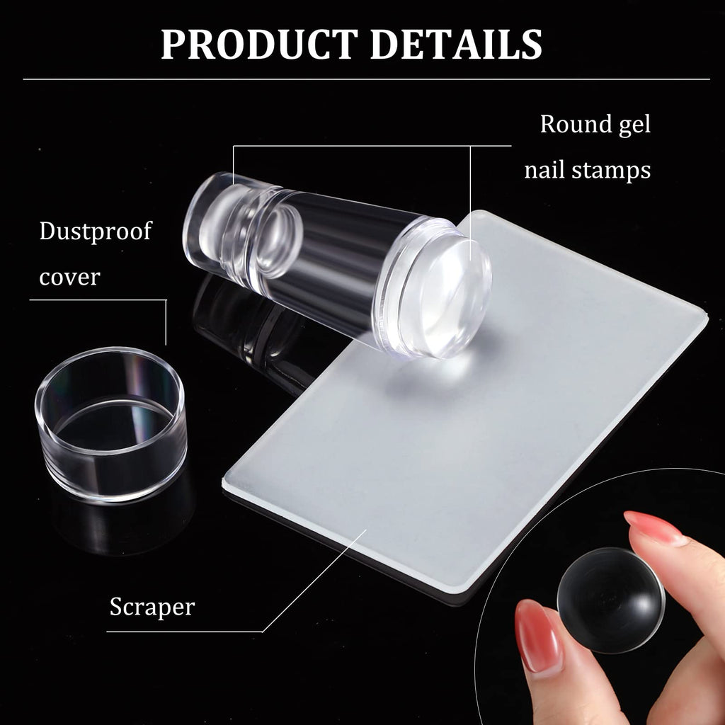 Durable plastic scrapers for nail art stamping kits