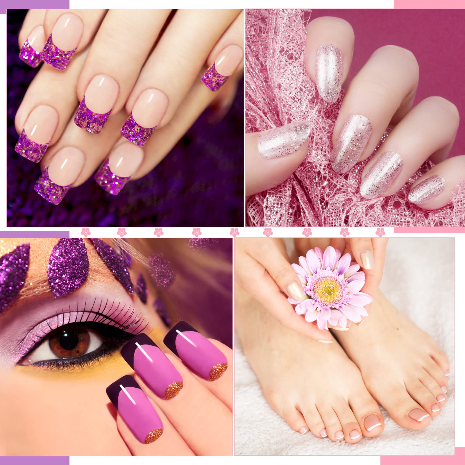 Professional diy nail art accessories for french tips