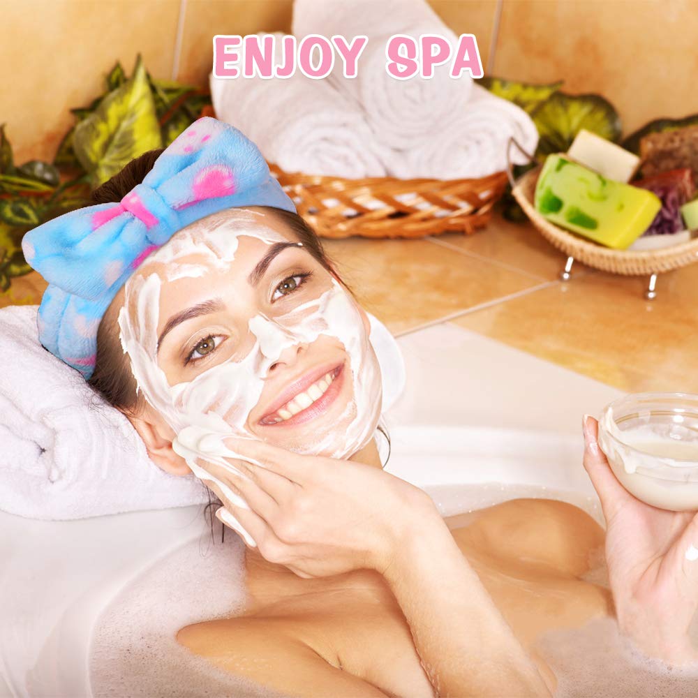 Elastic bow hair band for face washing and masking