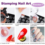 Three piece nail art brush set for detailed designs
