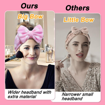 Shintop hairlace headband in pink polka dots pattern