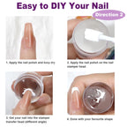 Durable acrylic scraper for nail stamping polish