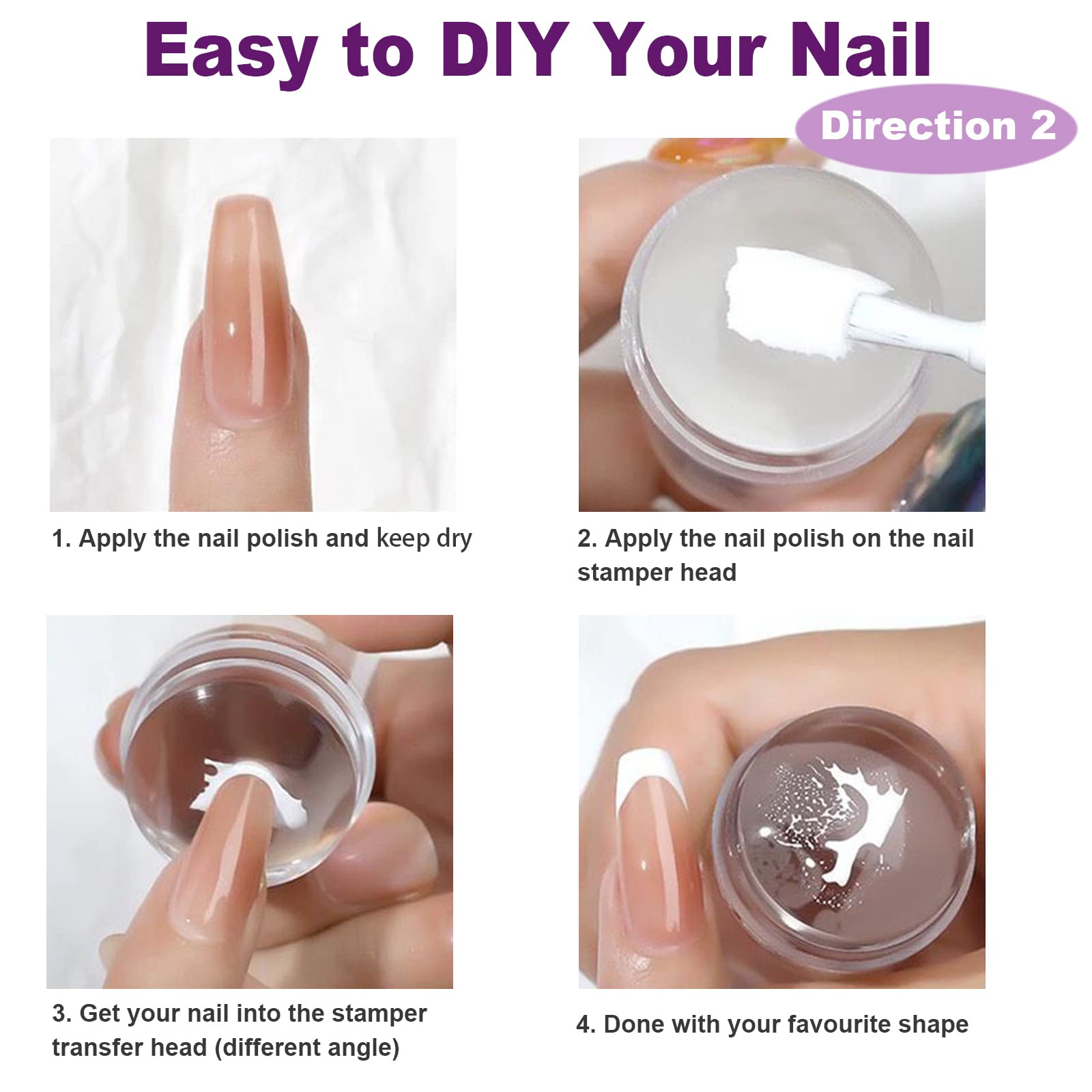 Durable acrylic scraper for nail stamping polish