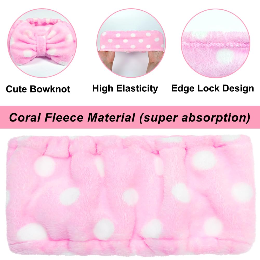 Side view of comfortable elastic cosmetic headband for women
