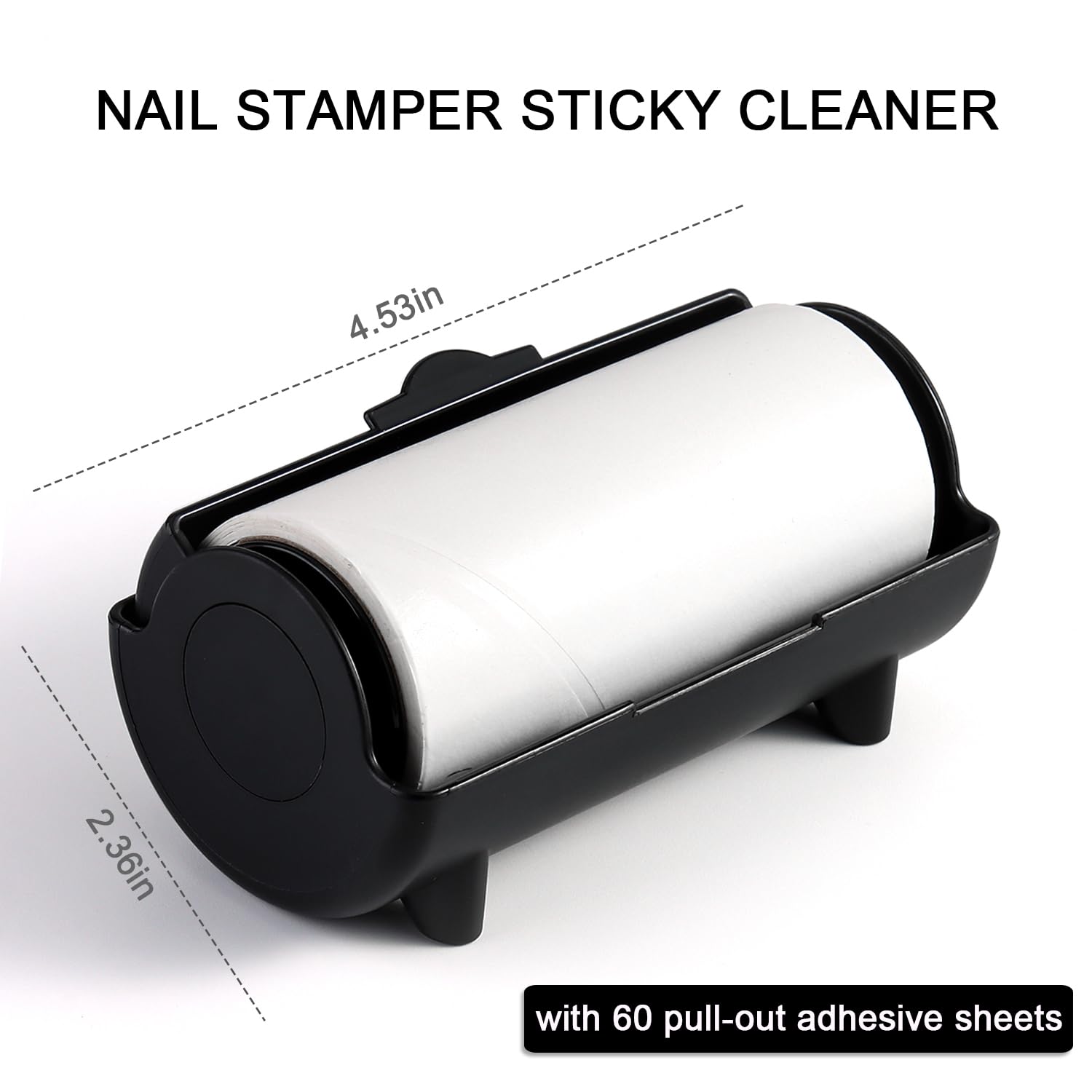 Furtherpretty nail stamper cleaner roll with protective case and adhesive paper