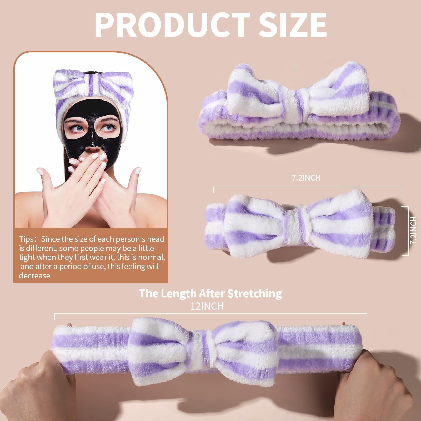 Close up of Teenitor microfiber spa headband for skincare