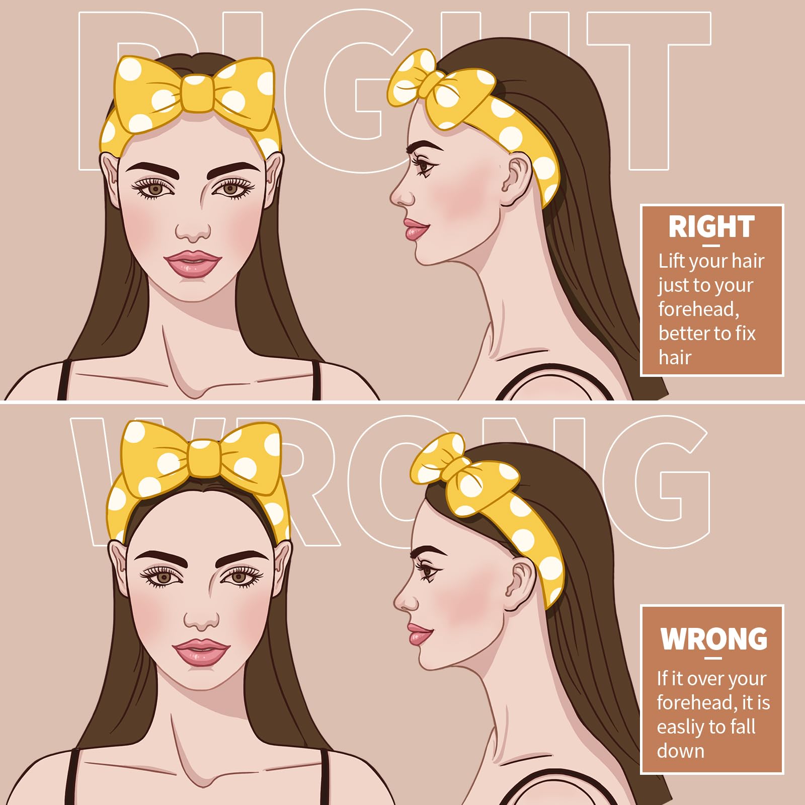 Teen girl wearing soft Teenitor skincare headband
