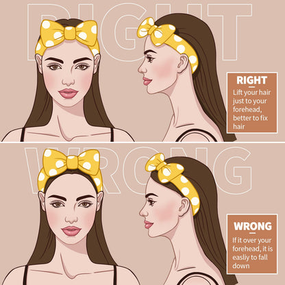 Teen girl wearing soft Teenitor skincare headband