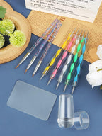 Professional nail art design created with Kalolary stamper tools