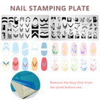 Clear silicone nail stamper and scraper tool for nail art