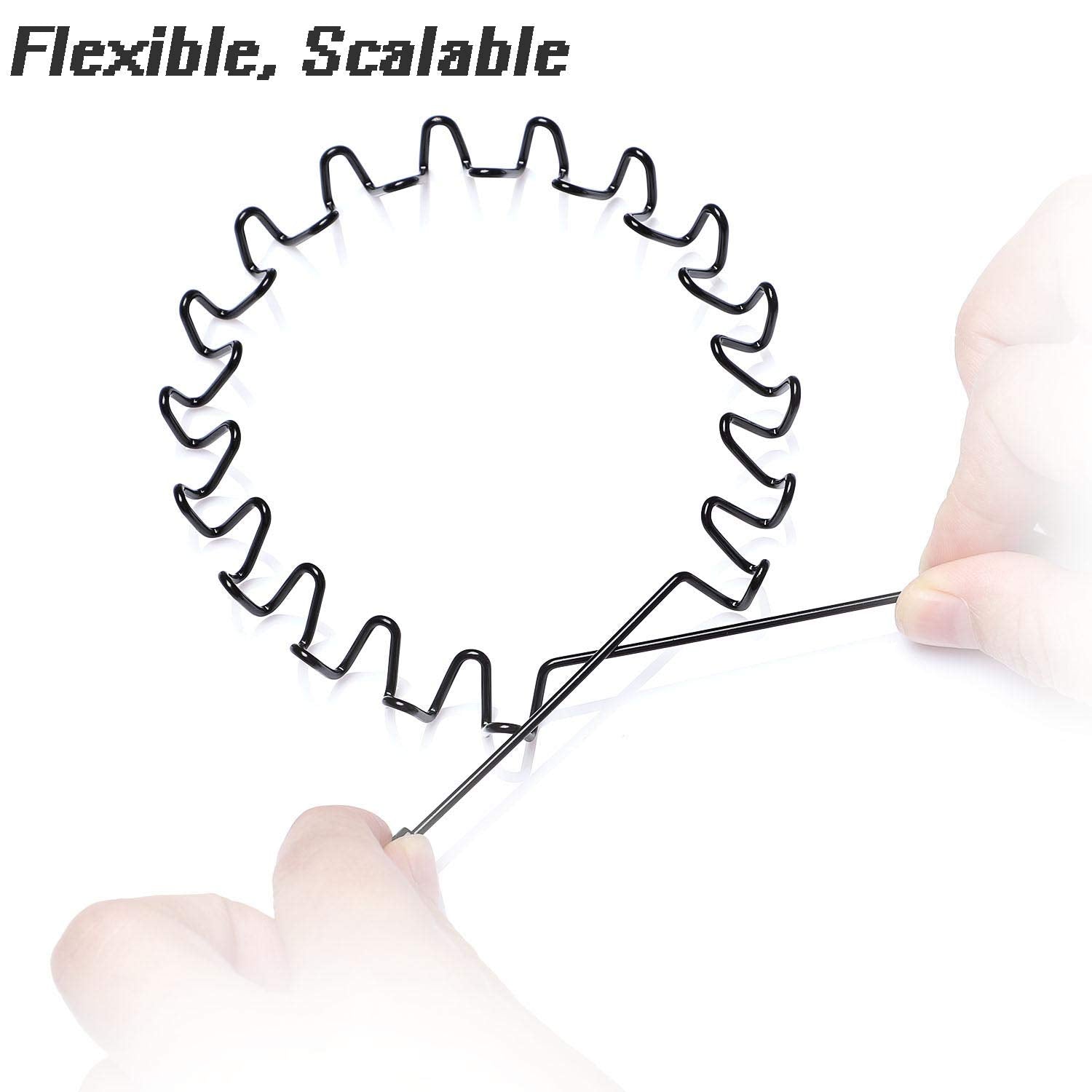 WantGor wavy hair hoop worn for sports activities
