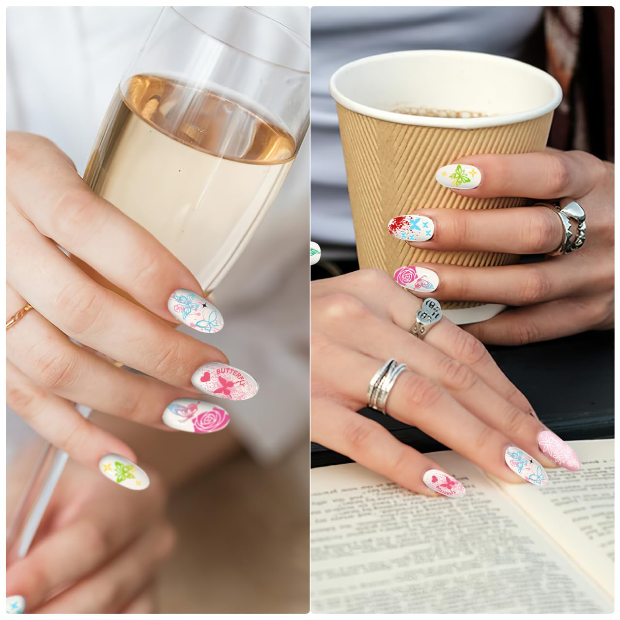 Nolitoy stainless steel nail art plates with floral designs