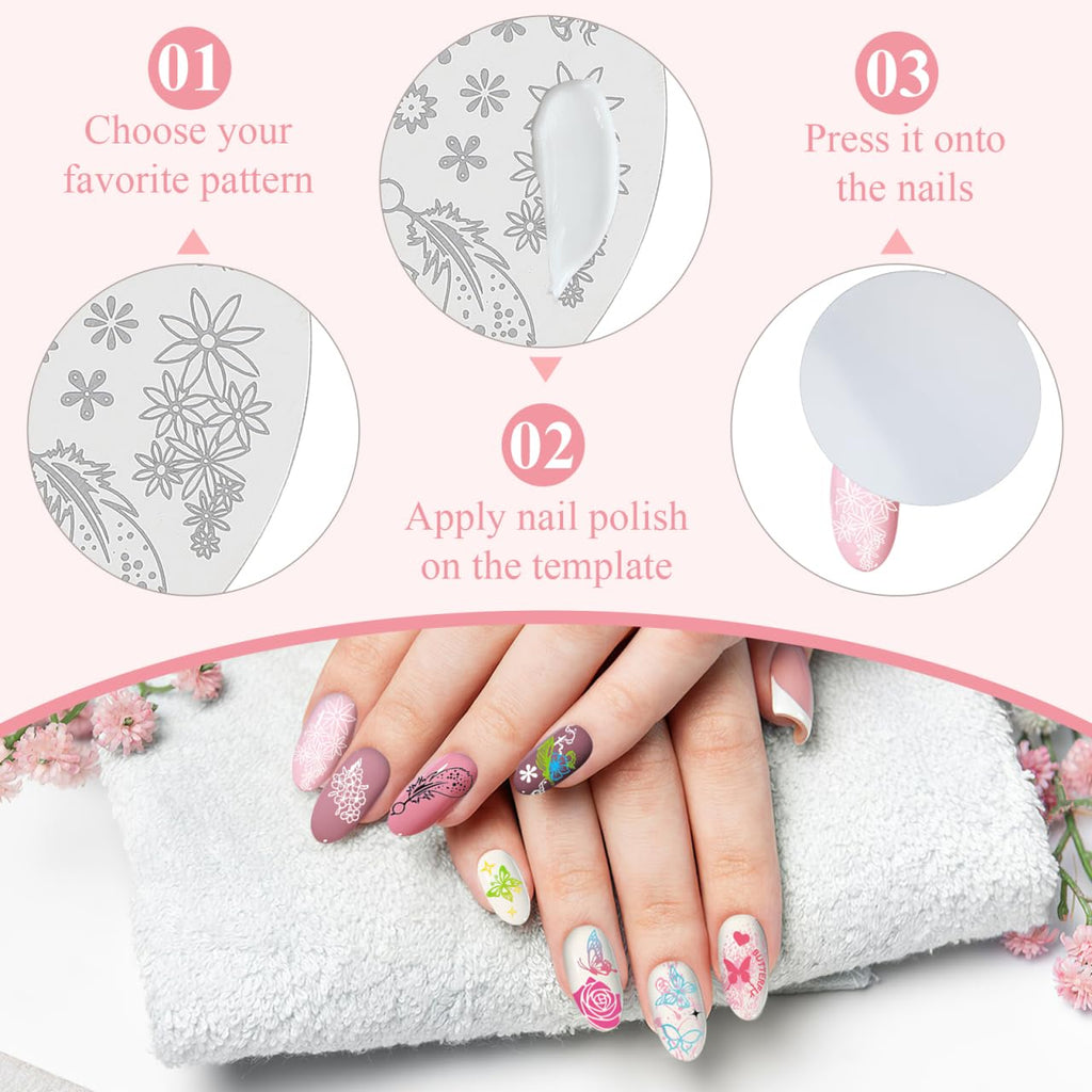 Professional nail art created with Nolitoy stamping plates