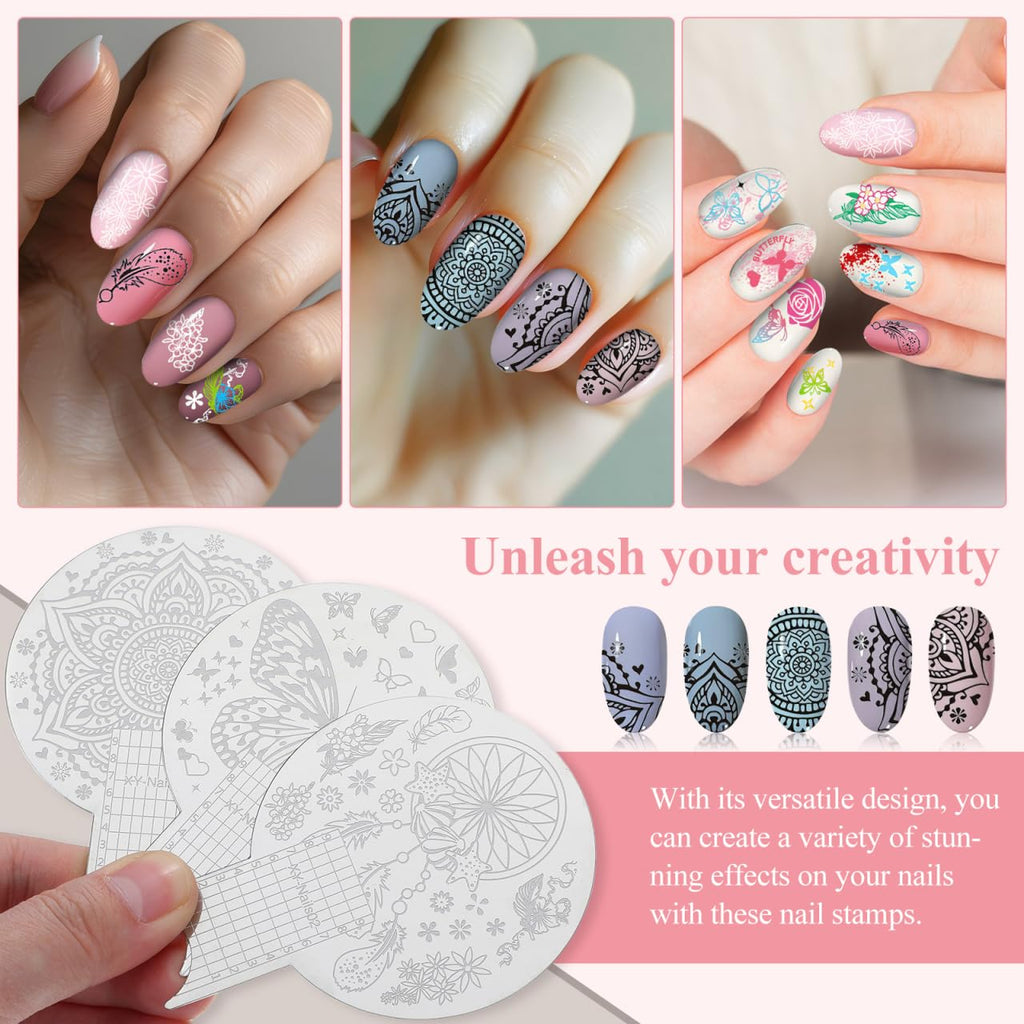Nolitoy nail plates showing scale and etching quality