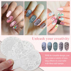 Nolitoy nail plates showing scale and etching quality