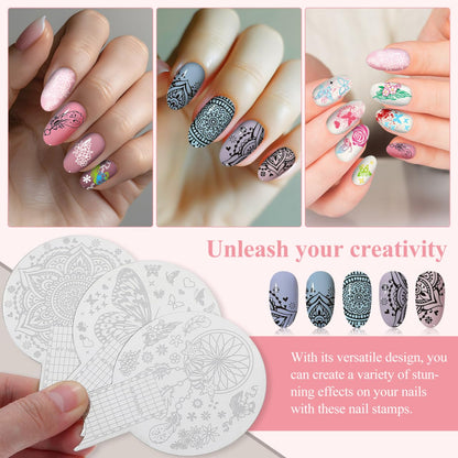 Nolitoy nail plates showing scale and etching quality