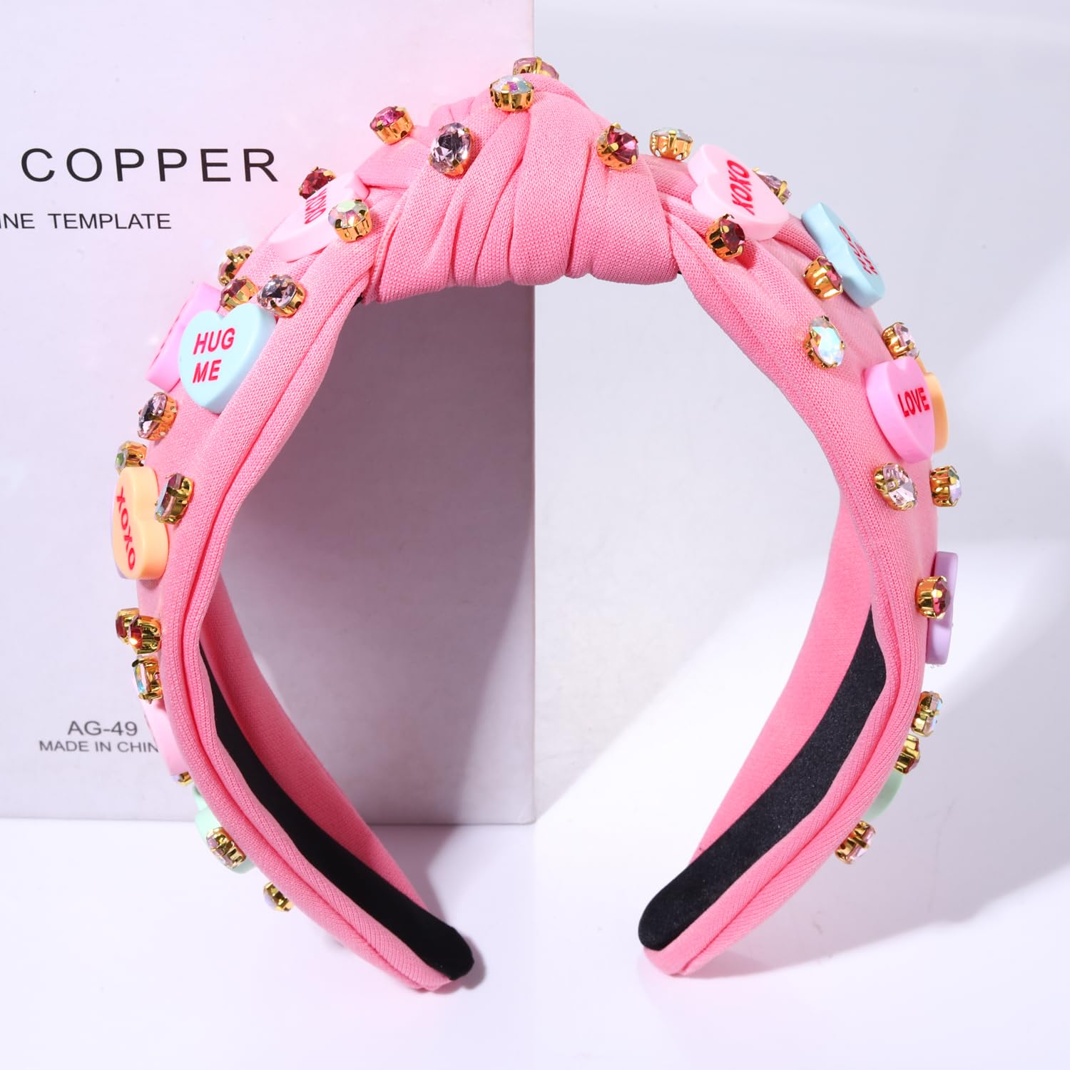 Nvenf valentine day hair accessory on display