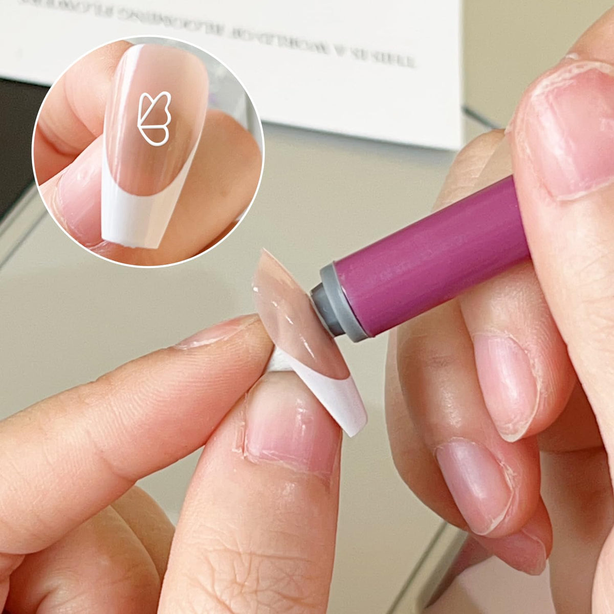 Precision silicone tips for detailed nail designs