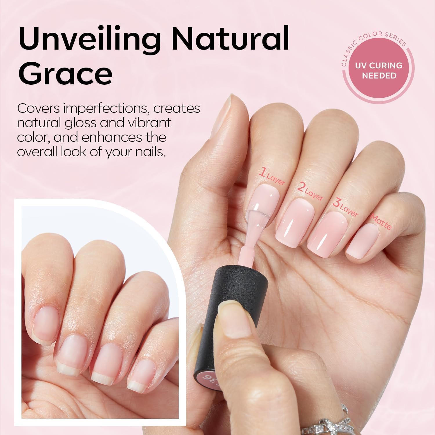 Modelones soak off UV LED gel polish application
