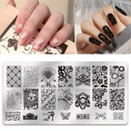 Close up of Biutee stainless steel nail art design plates