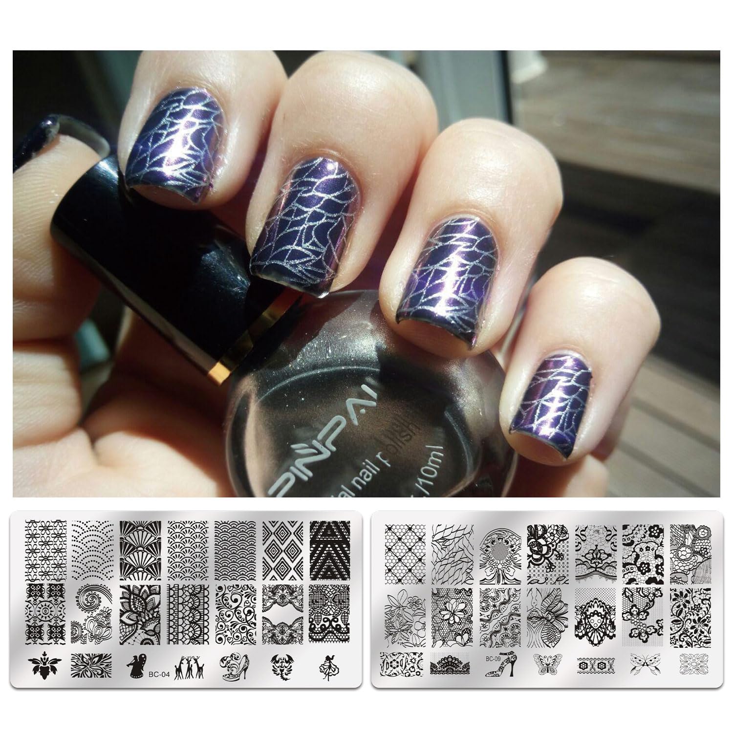Clear silicone jelly stamper for nail art transfer