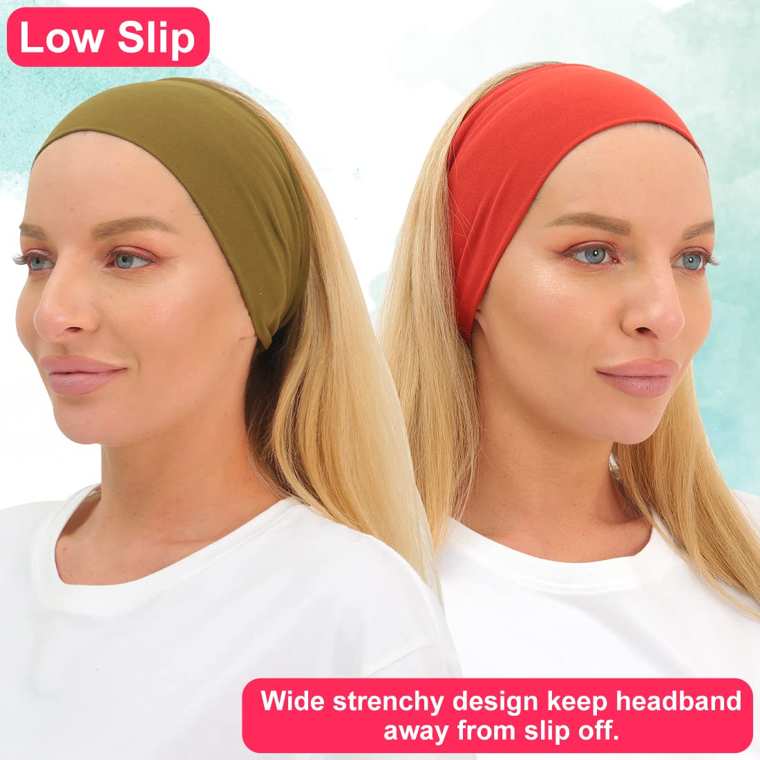 Ritoper non slip yoga headbands in various colors