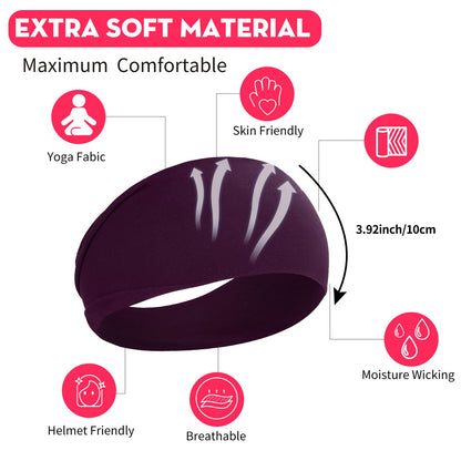 Ritoper moisture wicking running headband fabric detail