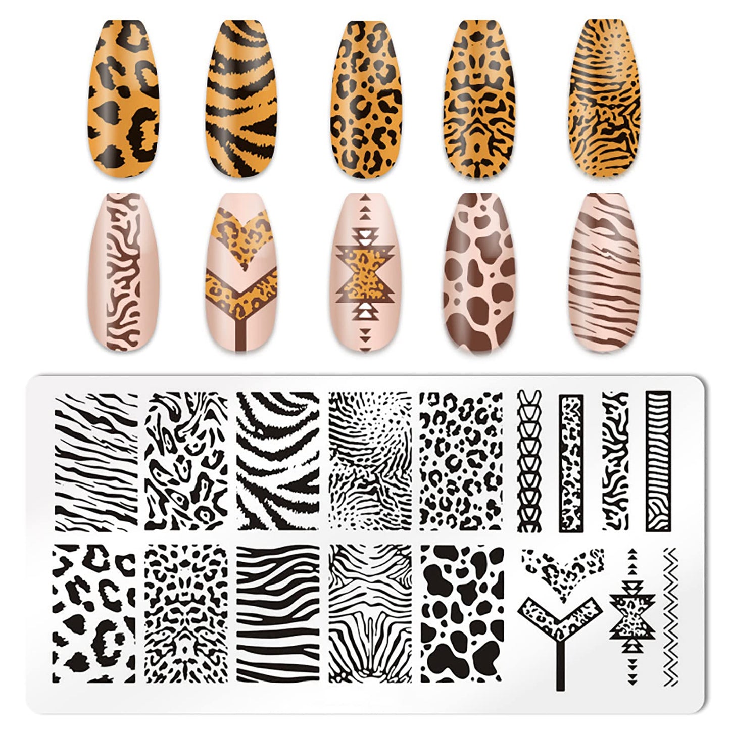 Clear silicone jelly stamper and scraper for nail art