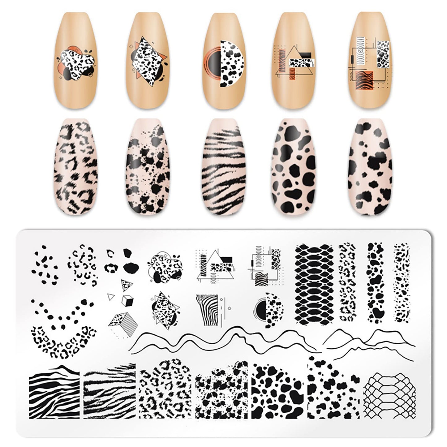 Professional nail stamping kit for DIY manicure accessories
