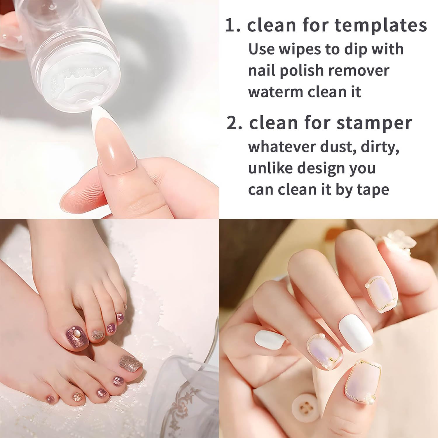 Nail art scraper tool included in Zyvoreliax kit